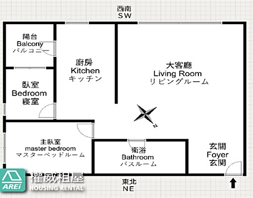 🐶輕軌C28∣麗晶天際∣高樓明亮二房平車∣租補寵物宅-權威 - Image 3