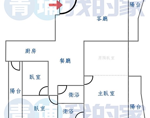 桃園戶政龍安商圈．青天花園高層景觀簡配大三房 - Image 15