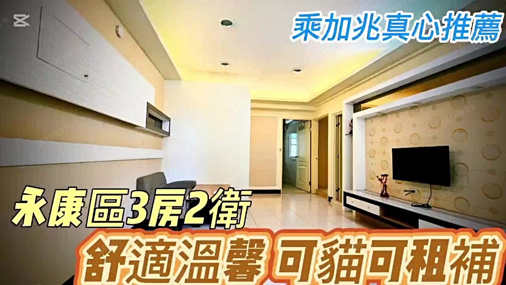 💥乘加兆怡穎💥永康舒適三房~可寵~可租補💥 - Image 1