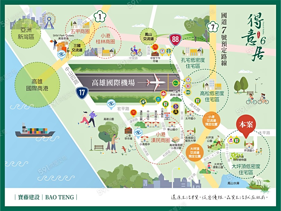 得意居6期交通圖