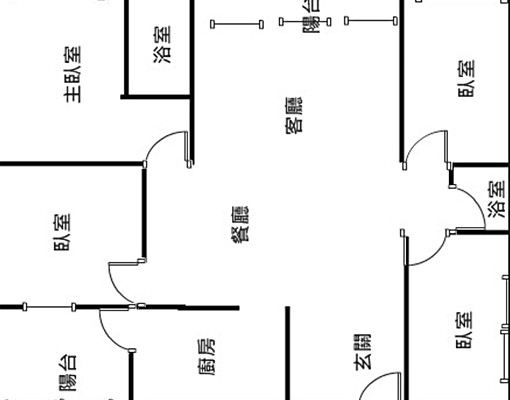 屋主自租商業區住辦影視旗艦特區中高樓層景觀大四房方正採光 - Image 1