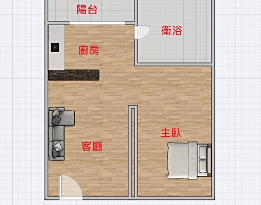 藝文特區/室內17坪大套房/車位可另租 - Image 14