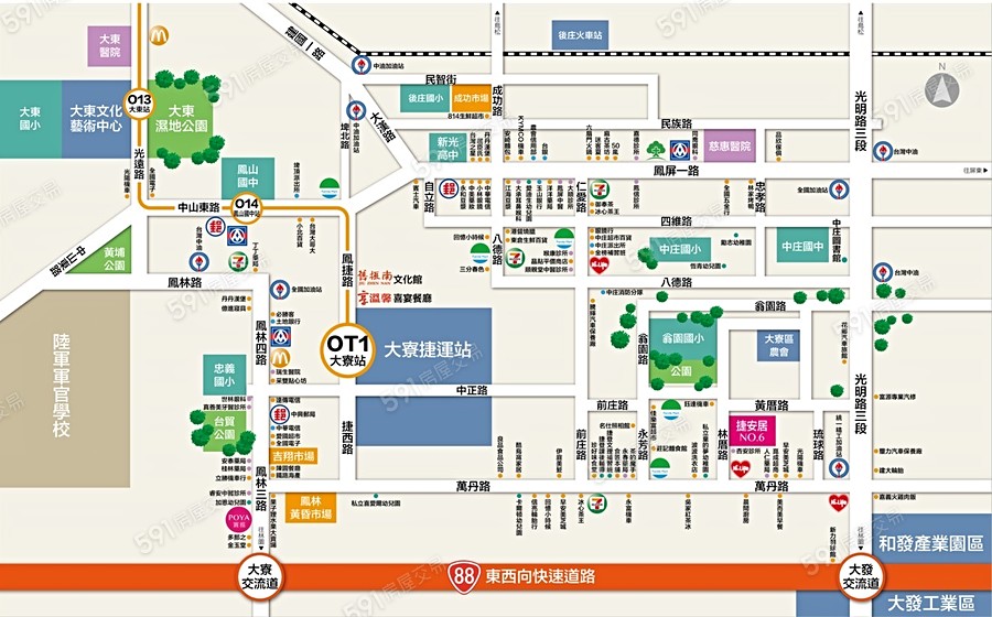 捷安居6期交通圖