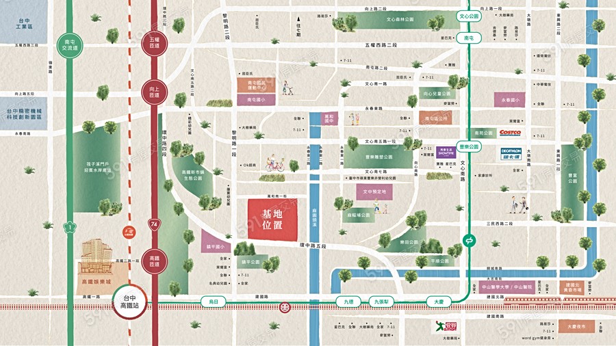 石云尹之居交通圖