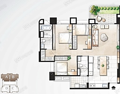 🏡租屋推|全新落成中科匯-三房附平車|中高樓層永久棟距 - Image 16