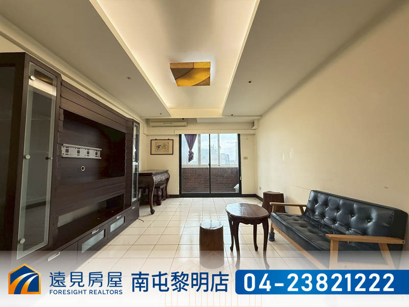 五期文心綠映次頂視野三房長租平車|遠見房屋