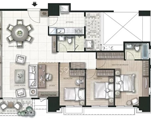 潤泰面公園樹海大客廳3房含管 - Image 10