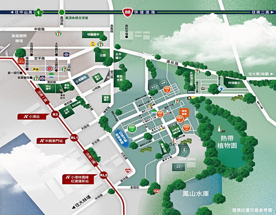 悅森活 III交通圖