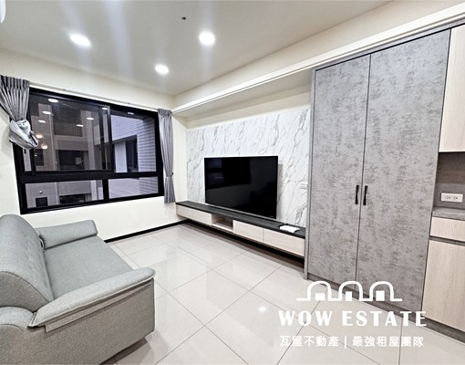 近嶺東商圈✅高樓視野/正2房/全配傢俱電/系統櫃收納✅可租補 - Image 4