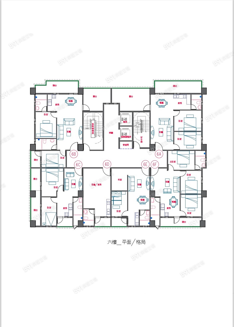 景翰成家天廈平面圖