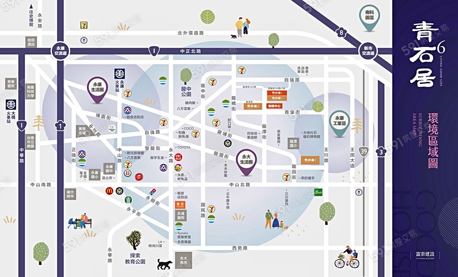 青石居6交通圖
