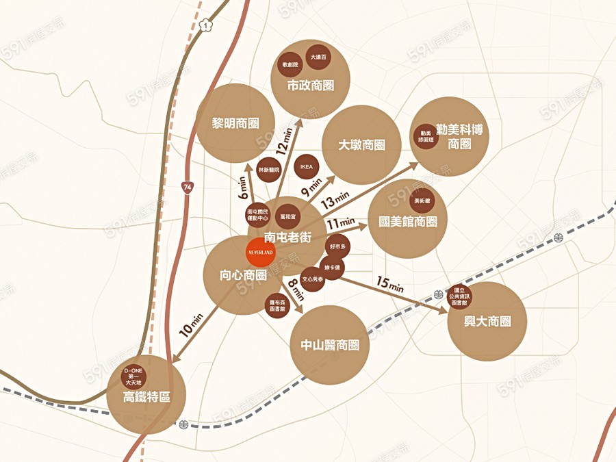順天NEVERLAND 夢·島交通圖