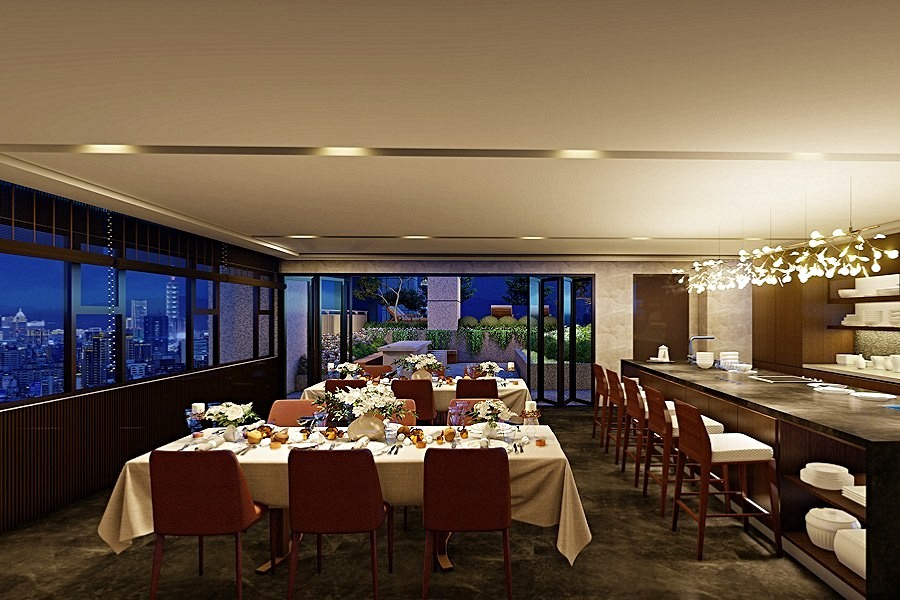 宴會廳3D示意圖。