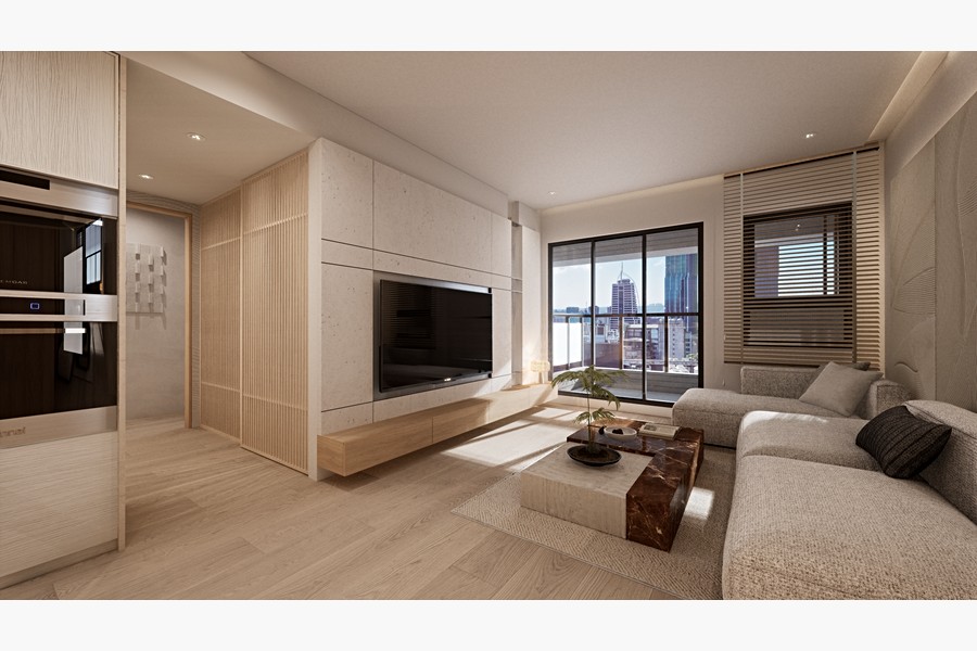 室內空間VR示意圖。