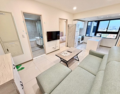 七期市政府秋紅谷大遠百💖可雙租補戶籍全新兩房💖浴缸 - Image 3