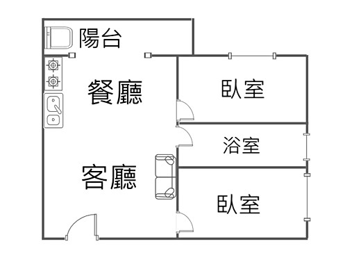 可租補可入戶籍橋科筆秀旁全新兩房時尚領秀7 - Image 11