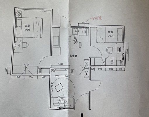 💠七期市政1號院精裝質感落地窗美2房+車位 - Image 15