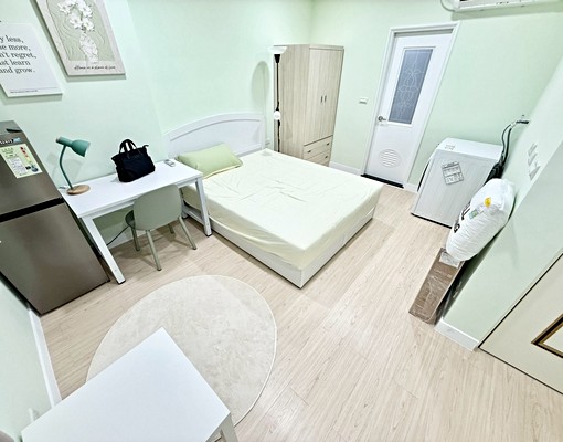 菜寮站全新裝潢套房‧獨立陽台‧變頻冷氣‧洗脫烘衣機 - Image 1