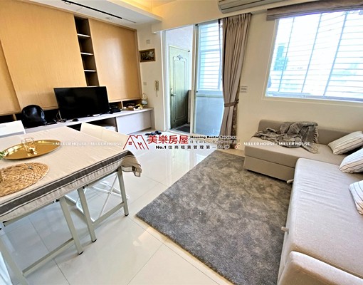 美樂*中山國小站*精美大空間採光兩房*可租補*雙陽台*附傢俱 - Image 1