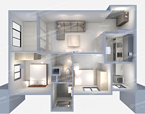 對面Lalaport|稀有2+1房+雙衛浴|質感全配傢具家電 - Image 1