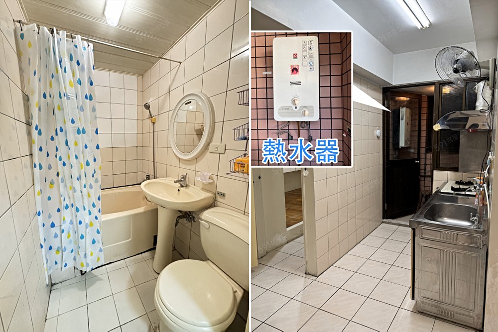 衛浴間VS室外陽台櫻花熱水器
