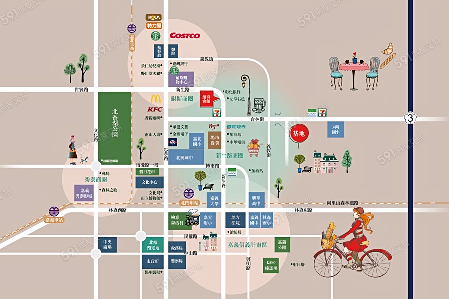 皇家富邑交通圖