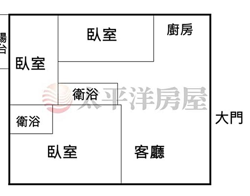 大同國中旁三房+平車美華廈 - Image 6