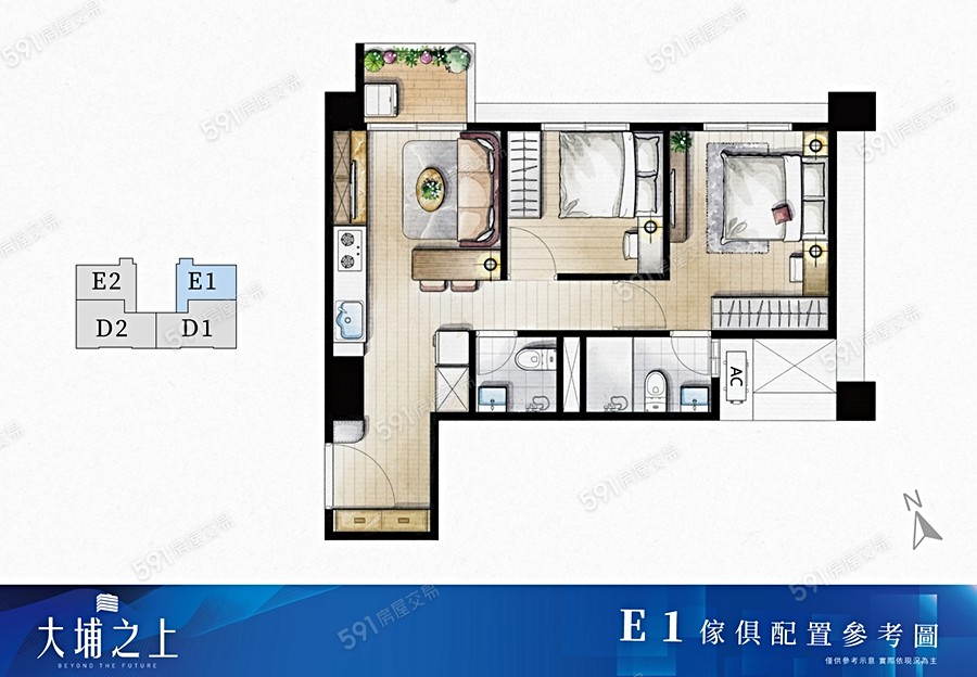 大埔之上格局圖