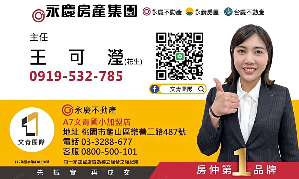 永慶可瀅A7【維特魯威】全室拎包入住高樓景觀兩房平面車位 - Image 1